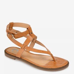 Women's Tan Strappy Sandals